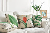 Kalani Tropic Leaf Floral Pillow Cover