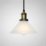 Fluted glass pendant light