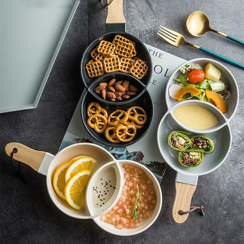 Venn Ceramic Snack Tray