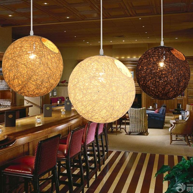 Vintage Wicker Pendant Lamp