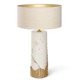 Brass Amber Table Lamp