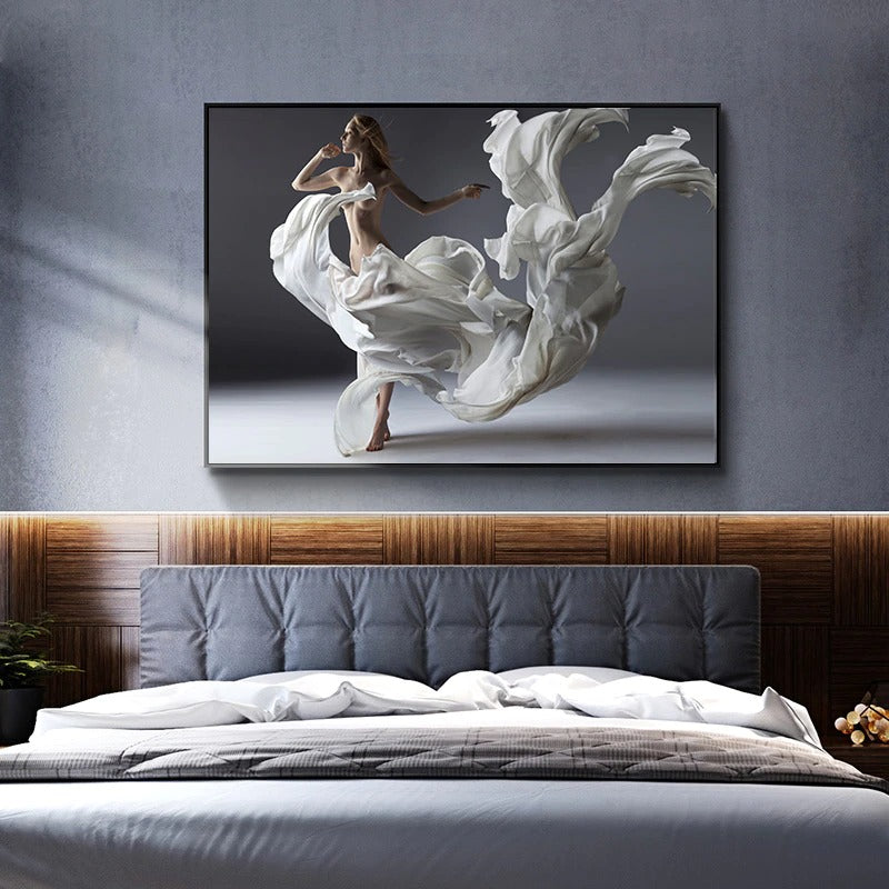 Vision in White Canvas Print