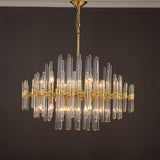 wallingford antique brass and crystal chandelier