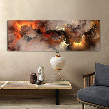 Fire in the Clouds Printed Canvas