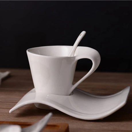 Le Wave Espresso Cup and Saucer