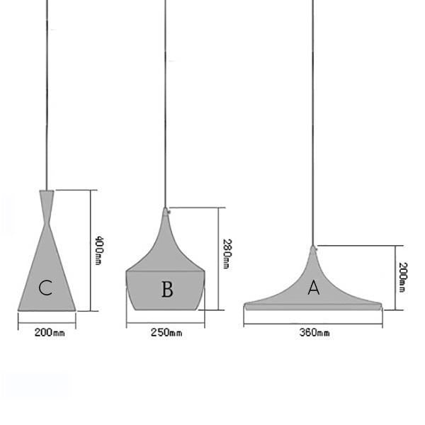 Modern Beat White Pendant Light
