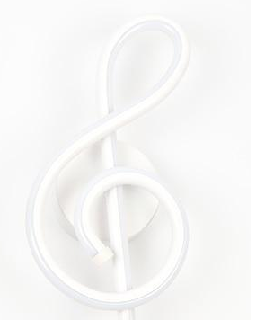 LED Music Note Wall Lamp