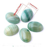 Oval Natural Green Agate Stones
