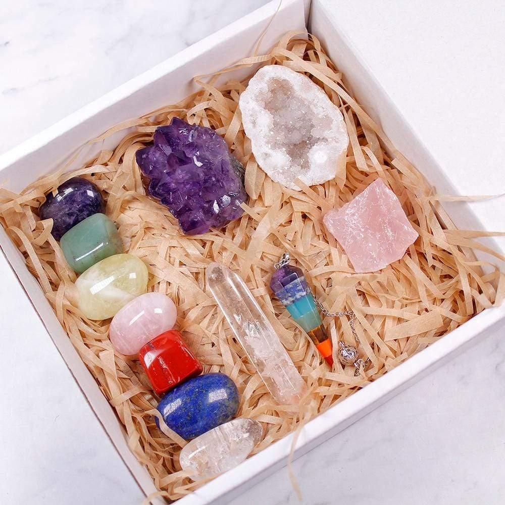 12 Healing Crystals in a Box