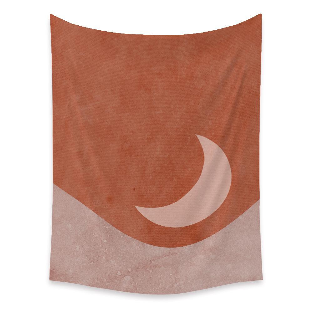 Abstract Sun and Moon Wall Tapestry