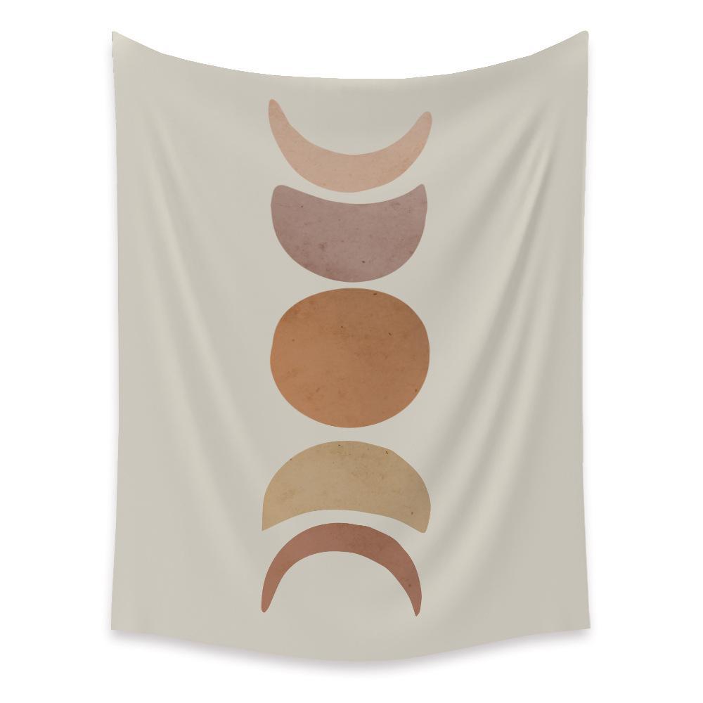 Abstract Sun and Moon Wall Tapestry