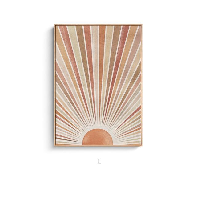 Sun & Moon Nordic Poster