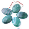 Oval Natural Green Agate Stones