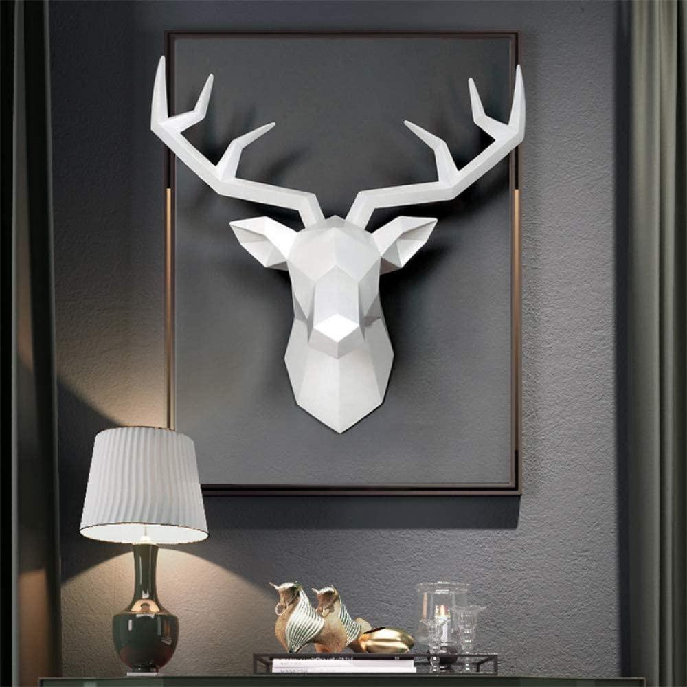 3D Deer Head Wall Statue