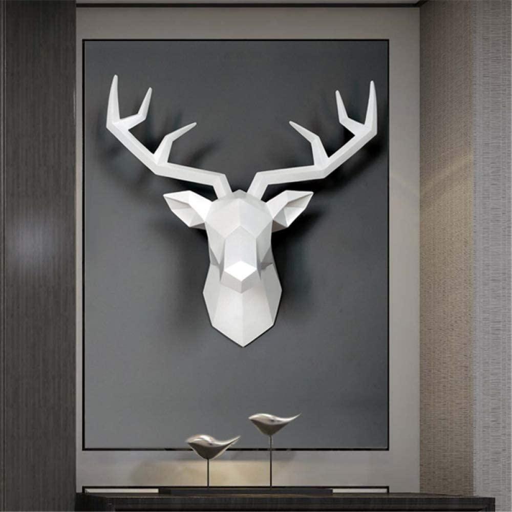 3D Deer Head Wall Statue