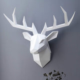 3D Deer Head Wall Statue