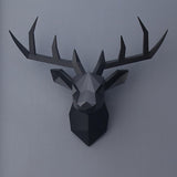 3D Deer Head Wall Statue