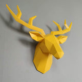 3D Deer Head Wall Statue