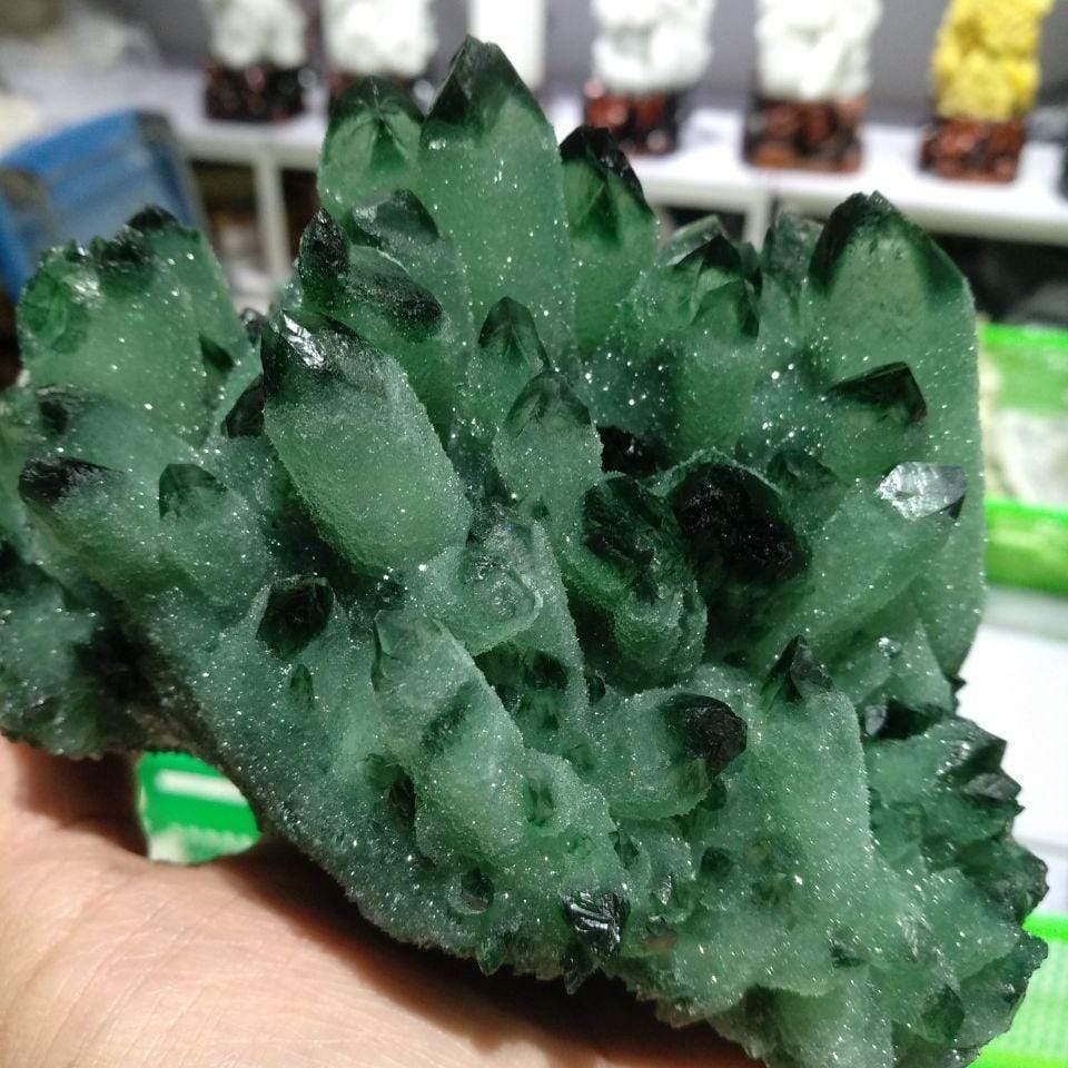 680g Green Phantom Quartz Crystal