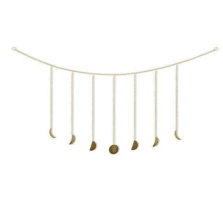 Hammered Metal Moon Phases Banner