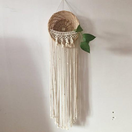 Natural Rattan Wall Shelf