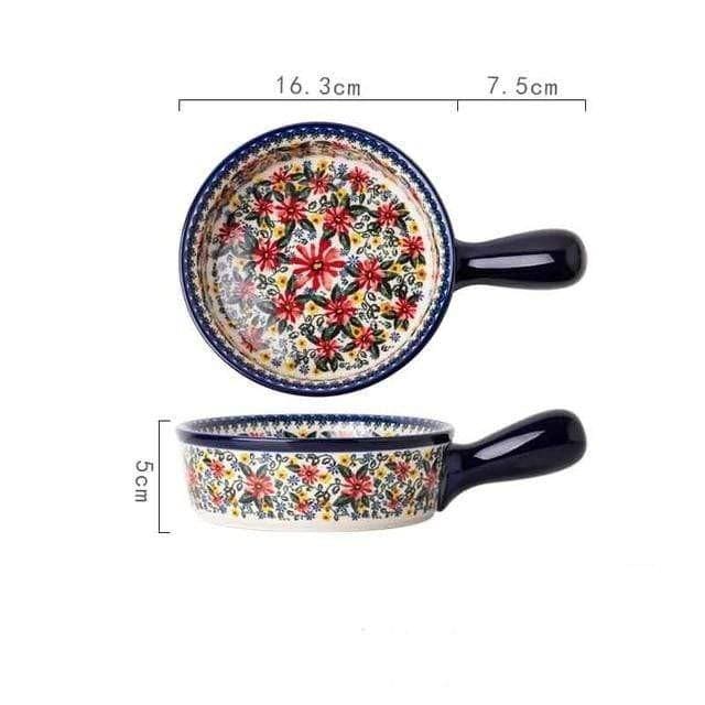 Retro Floral Ceramic Tableware