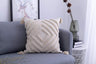 Tassels Beige Pillow Cover