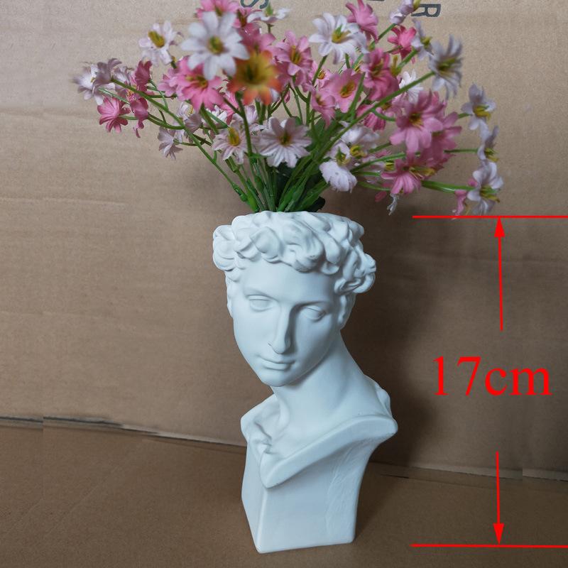 White Sculpture Head Vases