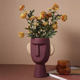 Abstract Face Flower Vase