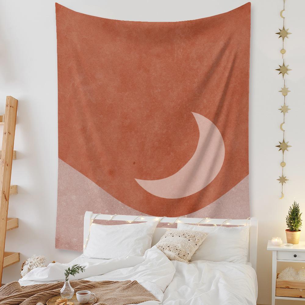 Abstract Sun and Moon Wall Tapestry