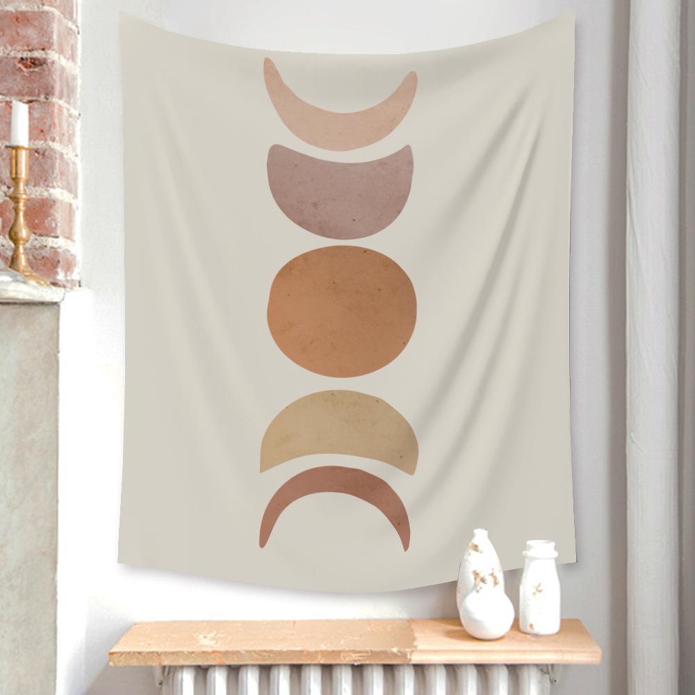 Abstract Sun and Moon Wall Tapestry