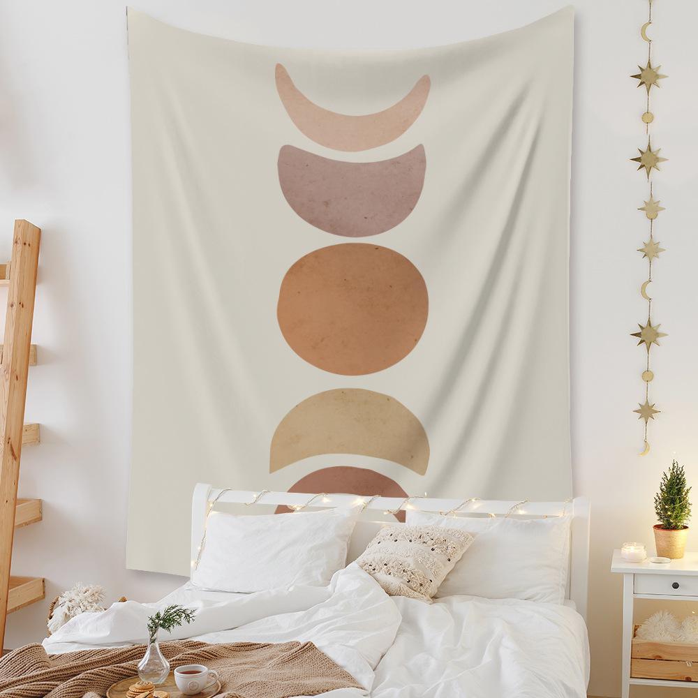 Abstract Sun and Moon Wall Tapestry