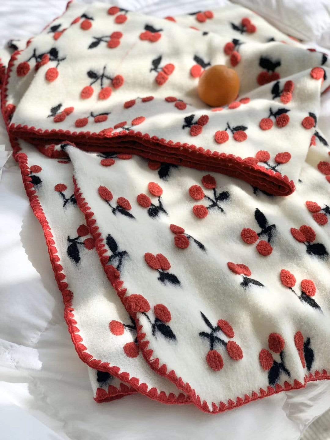 Cherries Throw Blanket