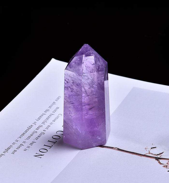 Amethyst Quartz Crystal Wand