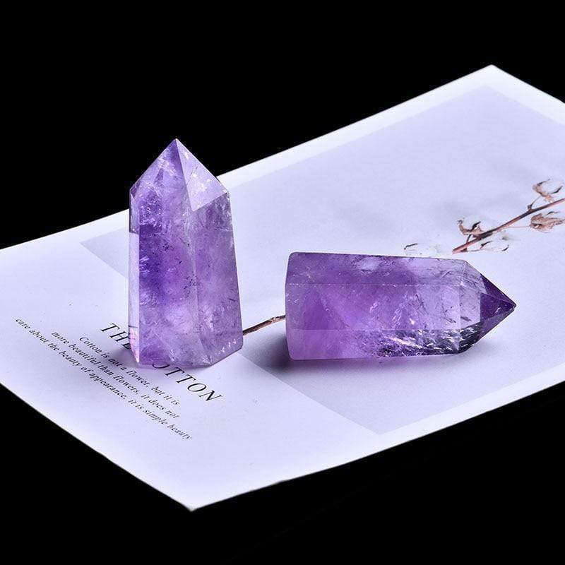 Amethyst Quartz Crystal Wand