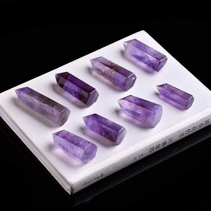 Amethyst Quartz Crystal Wand