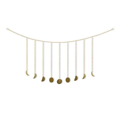 Hammered Metal Moon Phases Banner