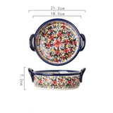 Retro Floral Ceramic Tableware