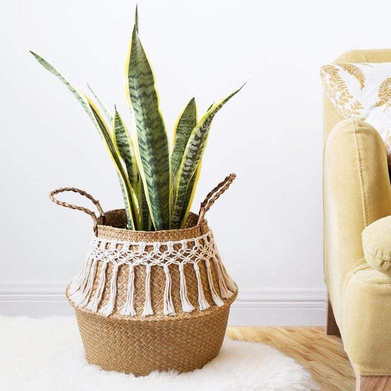 Seagrass Tassel Basket