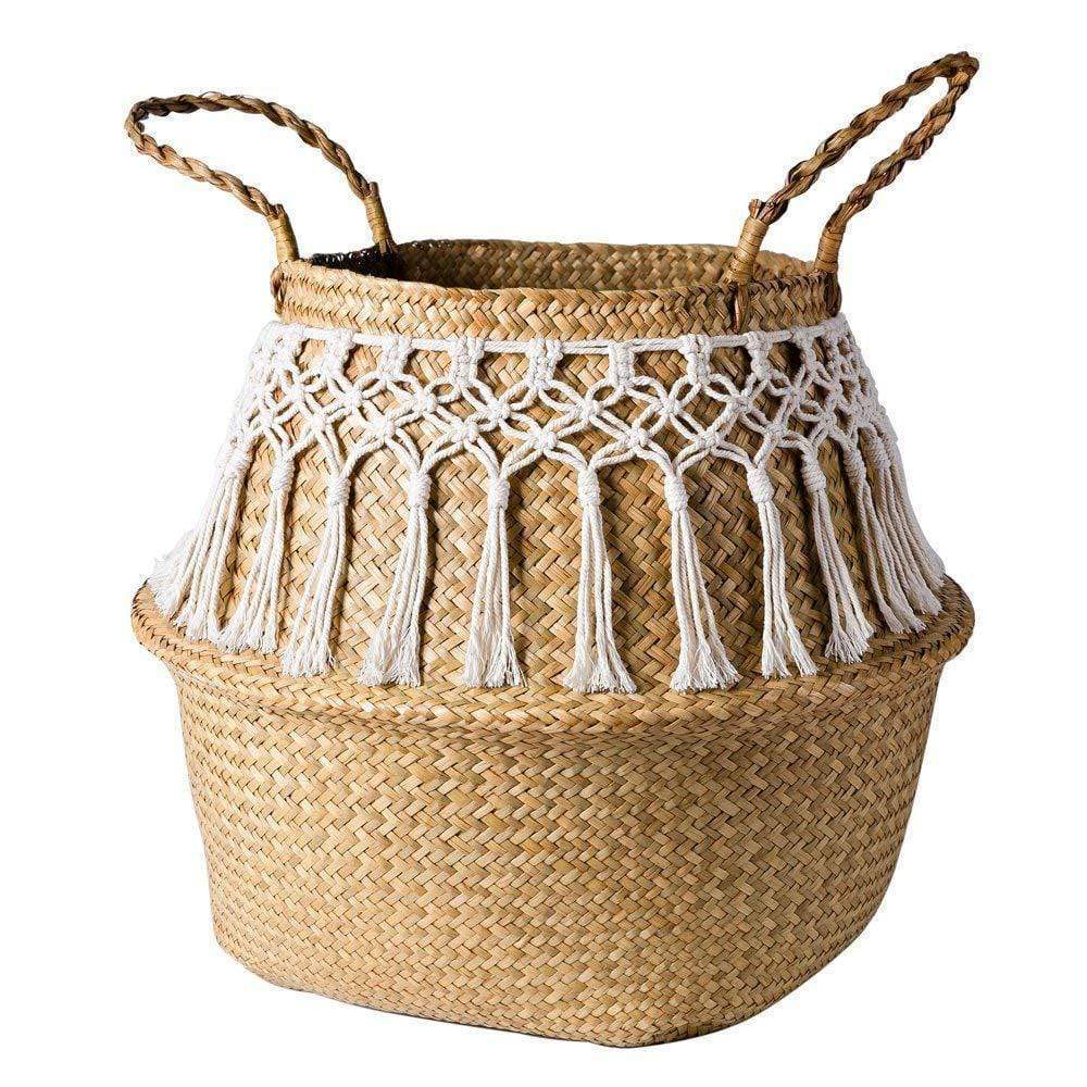 Seagrass Tassel Basket