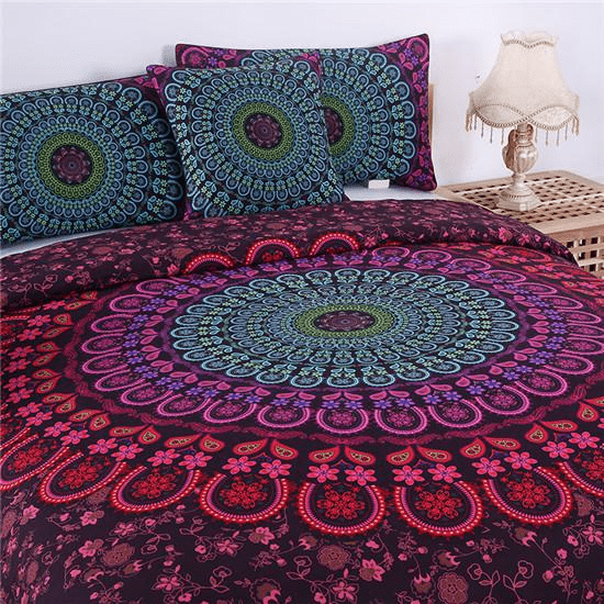 Mandala Blossom Bedding Set 4pcs