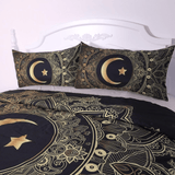 Sacred Moon Mandala Bedding Set 3pcs