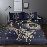 Sun and Moon Bedding Set 3pcs