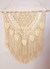 Big White Macrame Bohemian Wall Tapestry