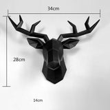 3D Deer Head Wall Statue