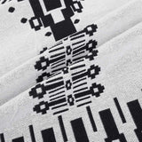 Black and White Geometric Throw Blanket