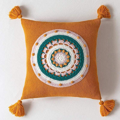 Crochet Sunflower Cushion Covers