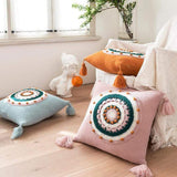 Crochet Sunflower Cushion Covers