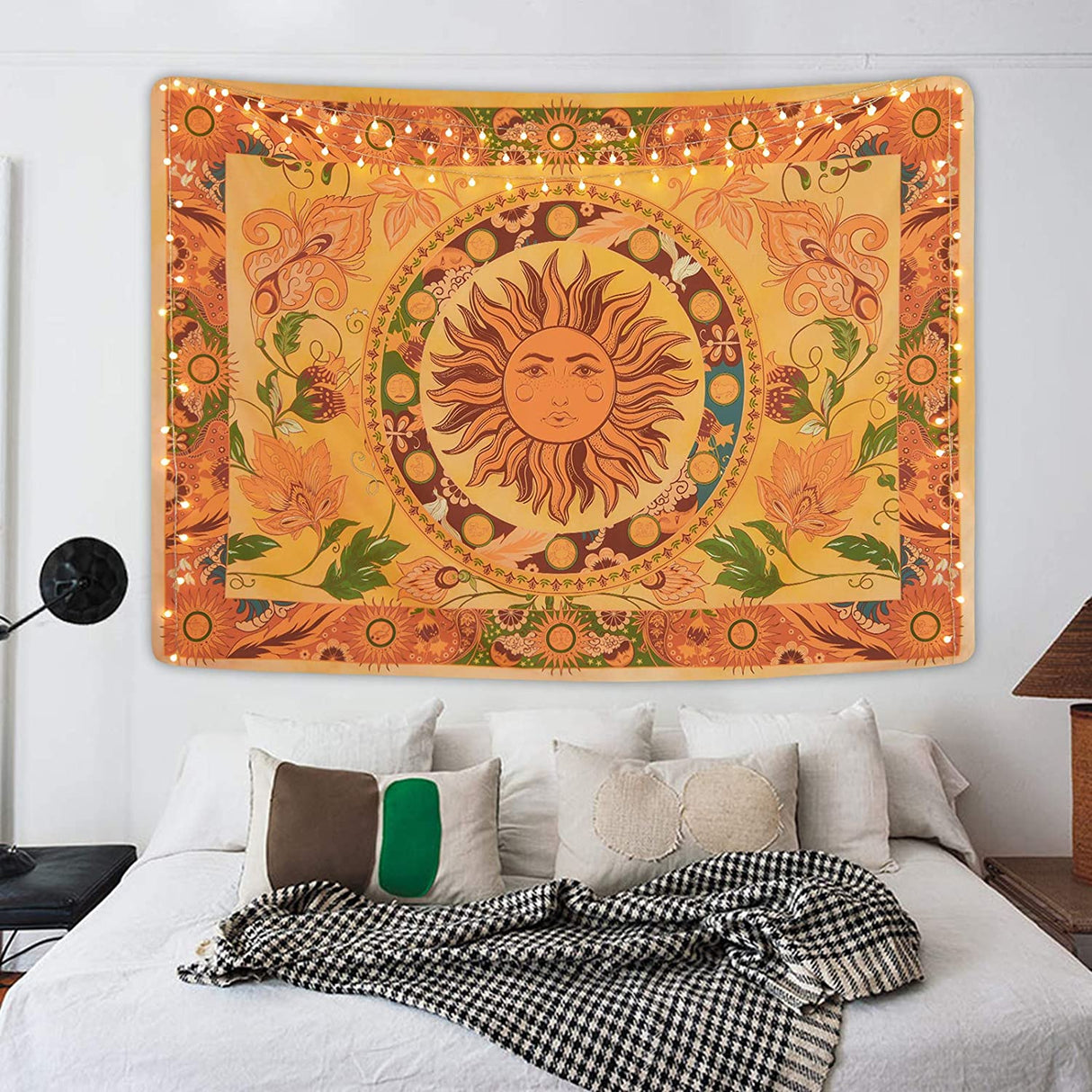 Burning Sun Wall Tapestry