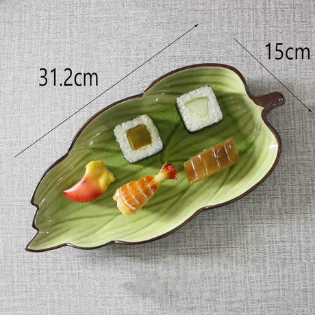 Leaf Shaped Ceramic Plates